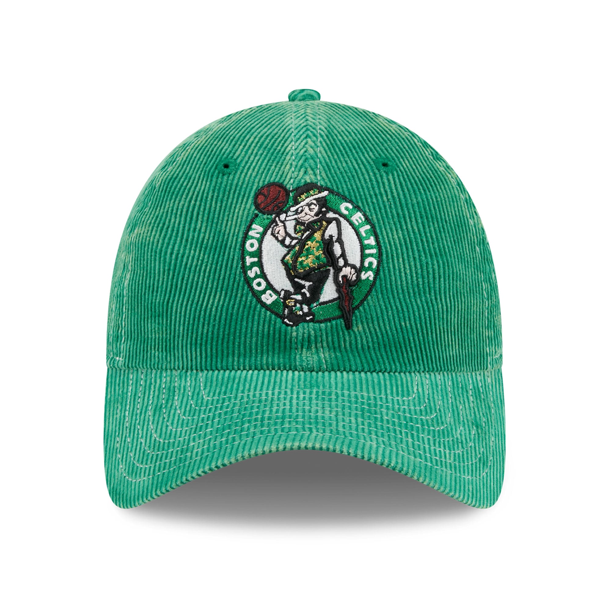Casquette New Era Kelly Green Boston Celtics pour homme, en velours côtelé, style classique décontracté et ajustable