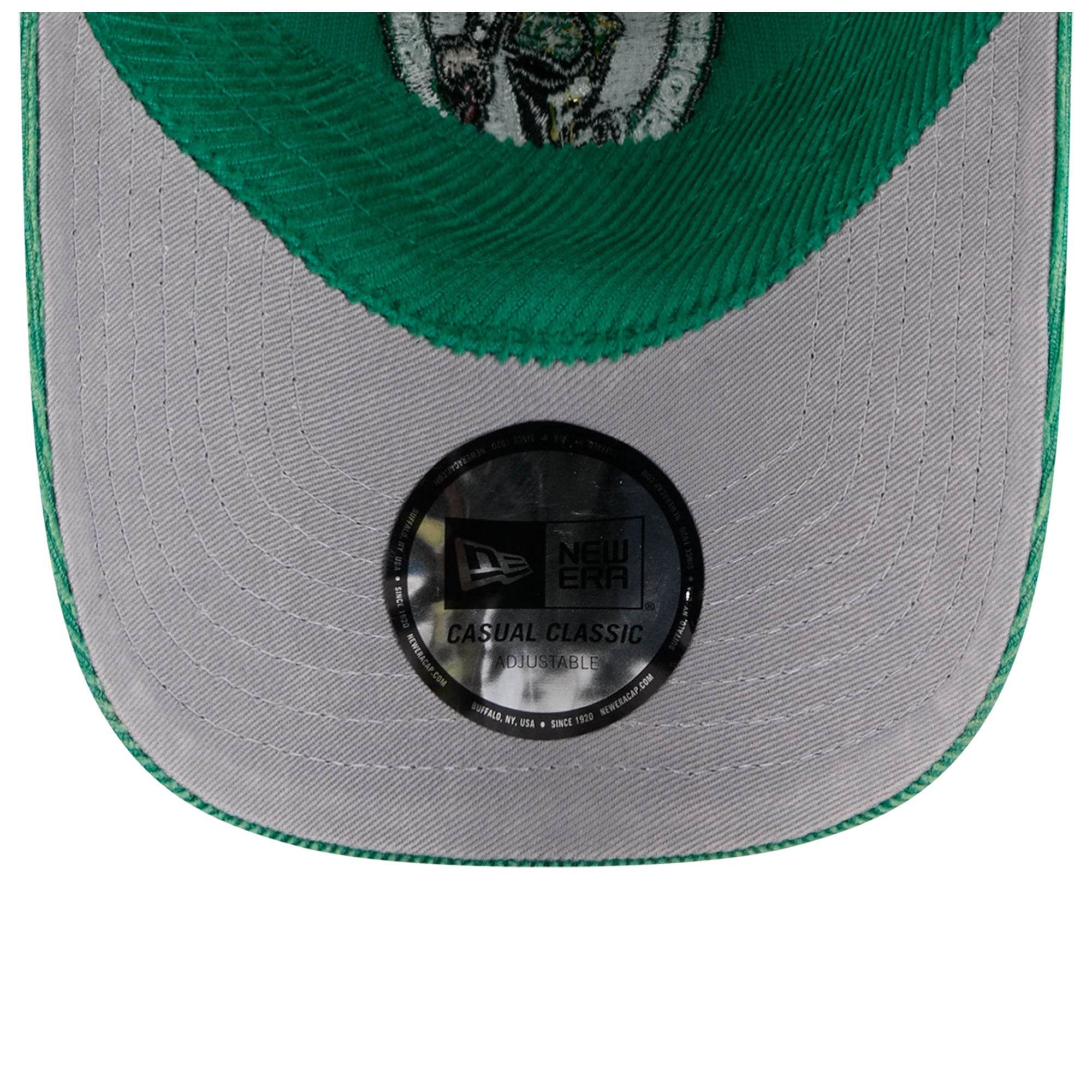 Casquette New Era Kelly Green Boston Celtics pour homme, en velours côtelé, style classique décontracté et ajustable