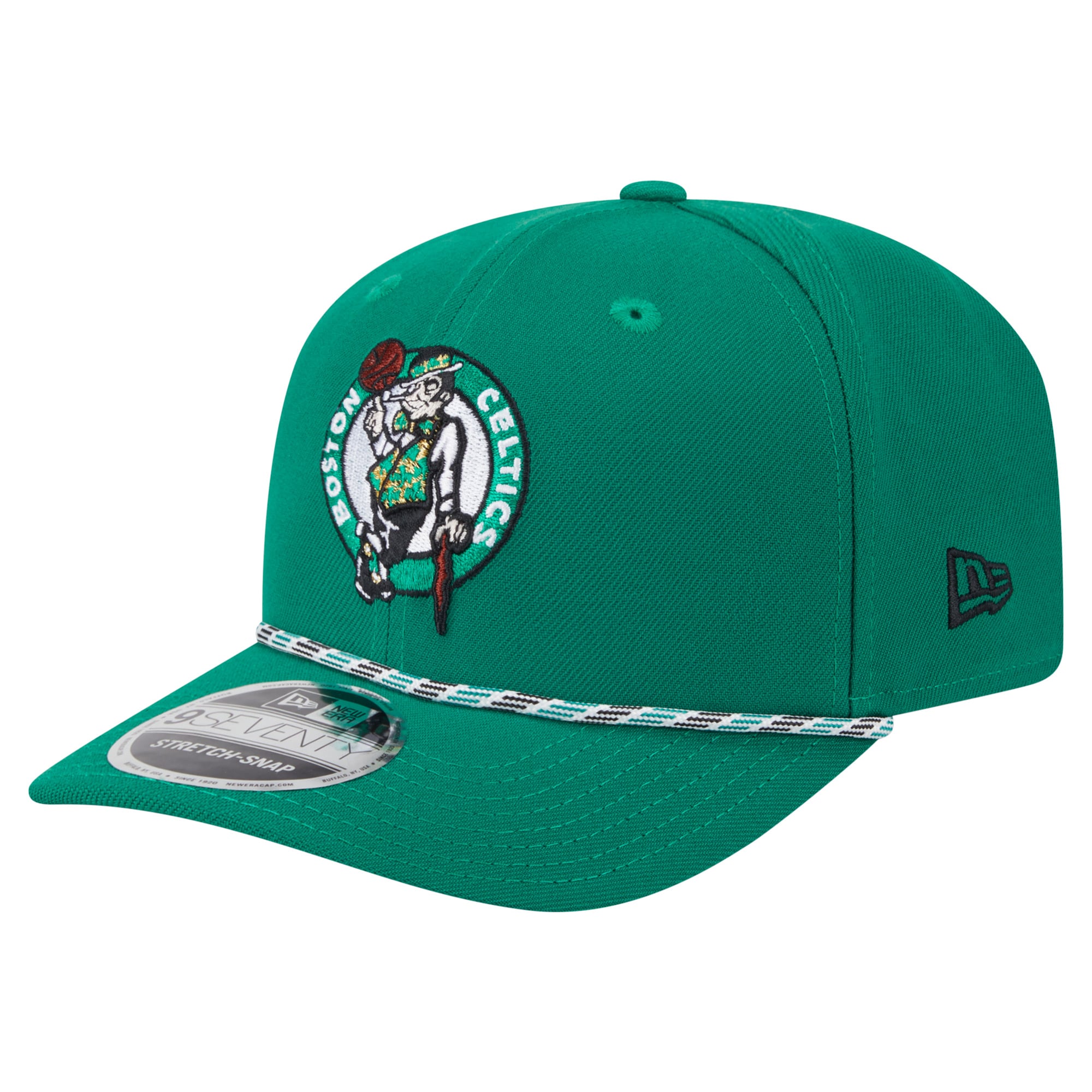 Men's New Era Kelly Green Boston Celtics Multi-Rope 9SEVENTY Adjustable Hat