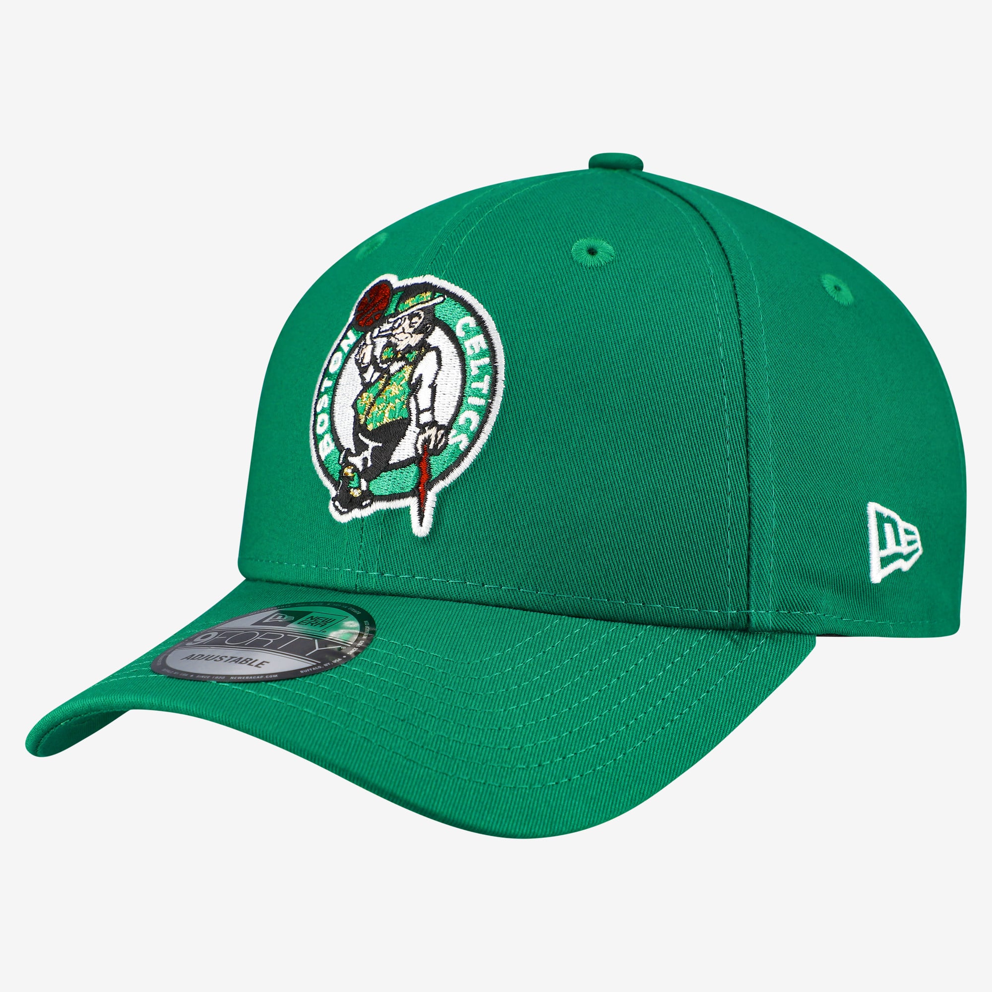 Men's New Era Kelly Green Boston Celtics Team 9FORTY Adjustable Hat