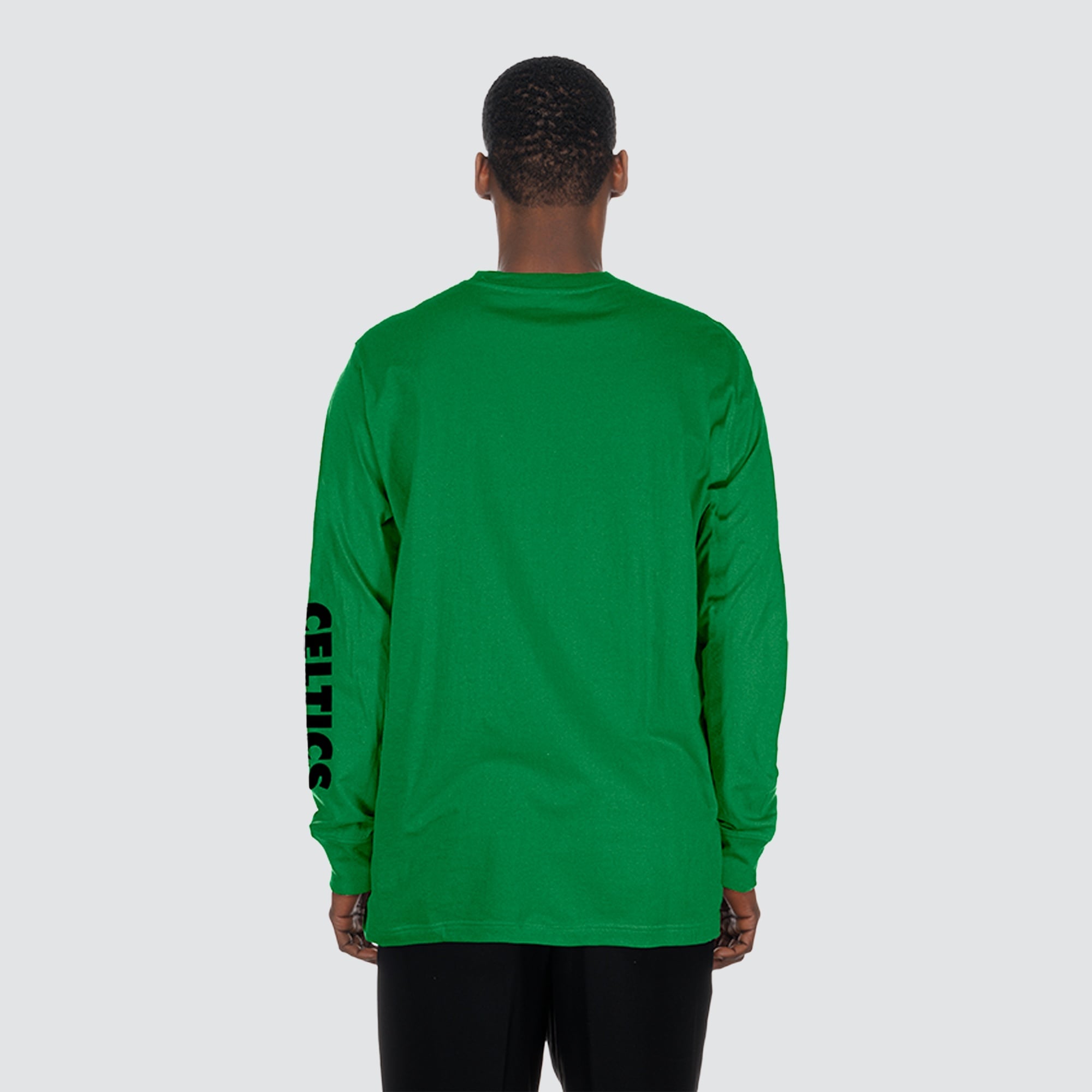 T-shirt à manches longues New Era Kelly Green Boston Celtics pour homme
