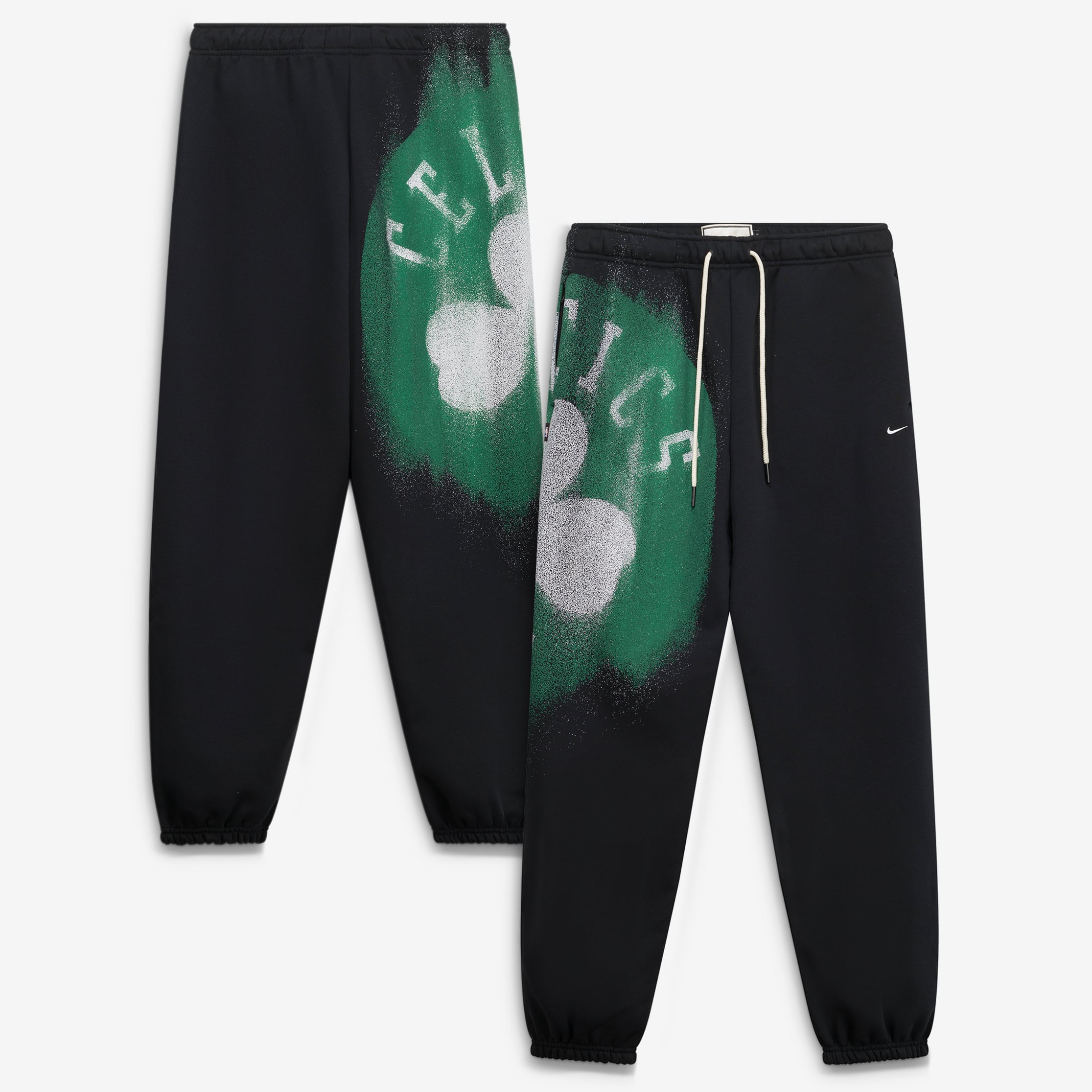 Pantalon de sport Nike Boston Celtics 2026 Standard Issue Icon Fleece fuselé noir pour homme
