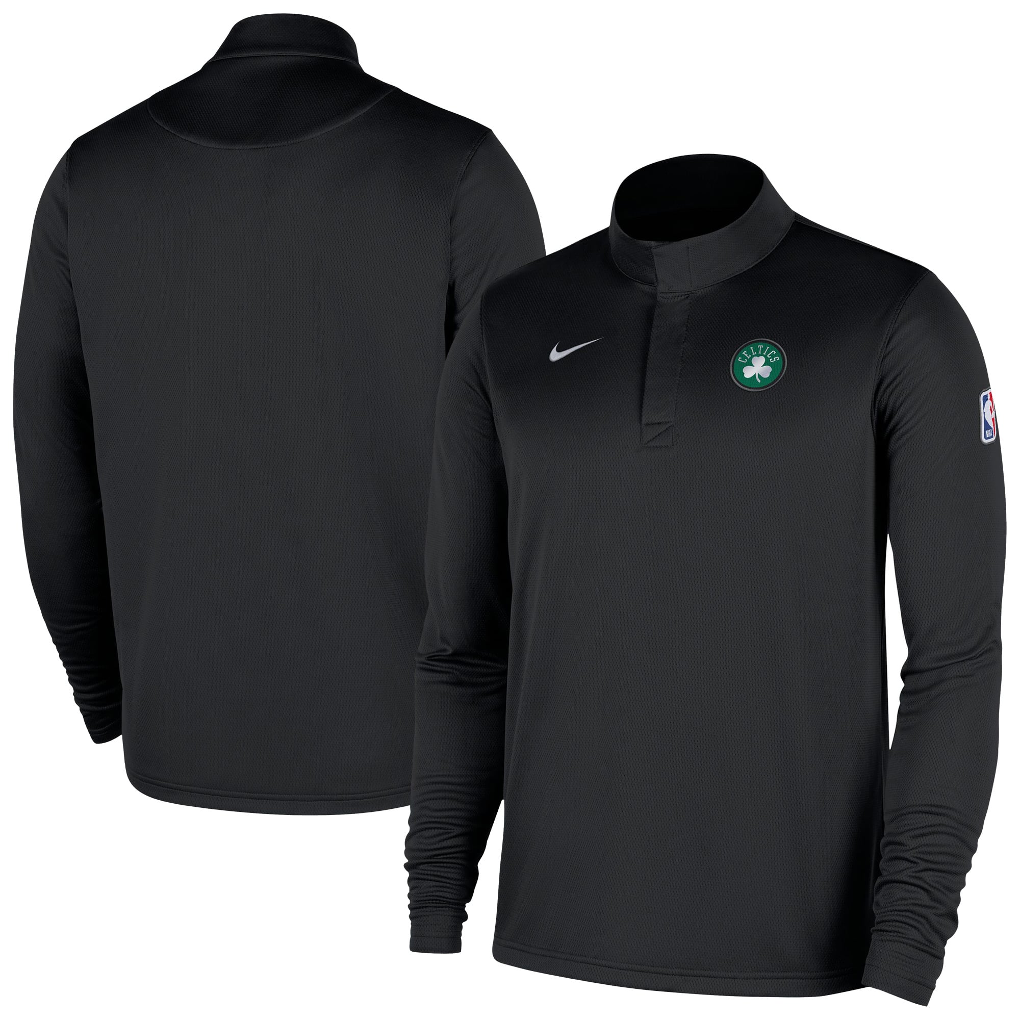 Men's Nike Kelly Green Boston Celtics Authentic Coaches Quarter-Zip Dri-FIT Top