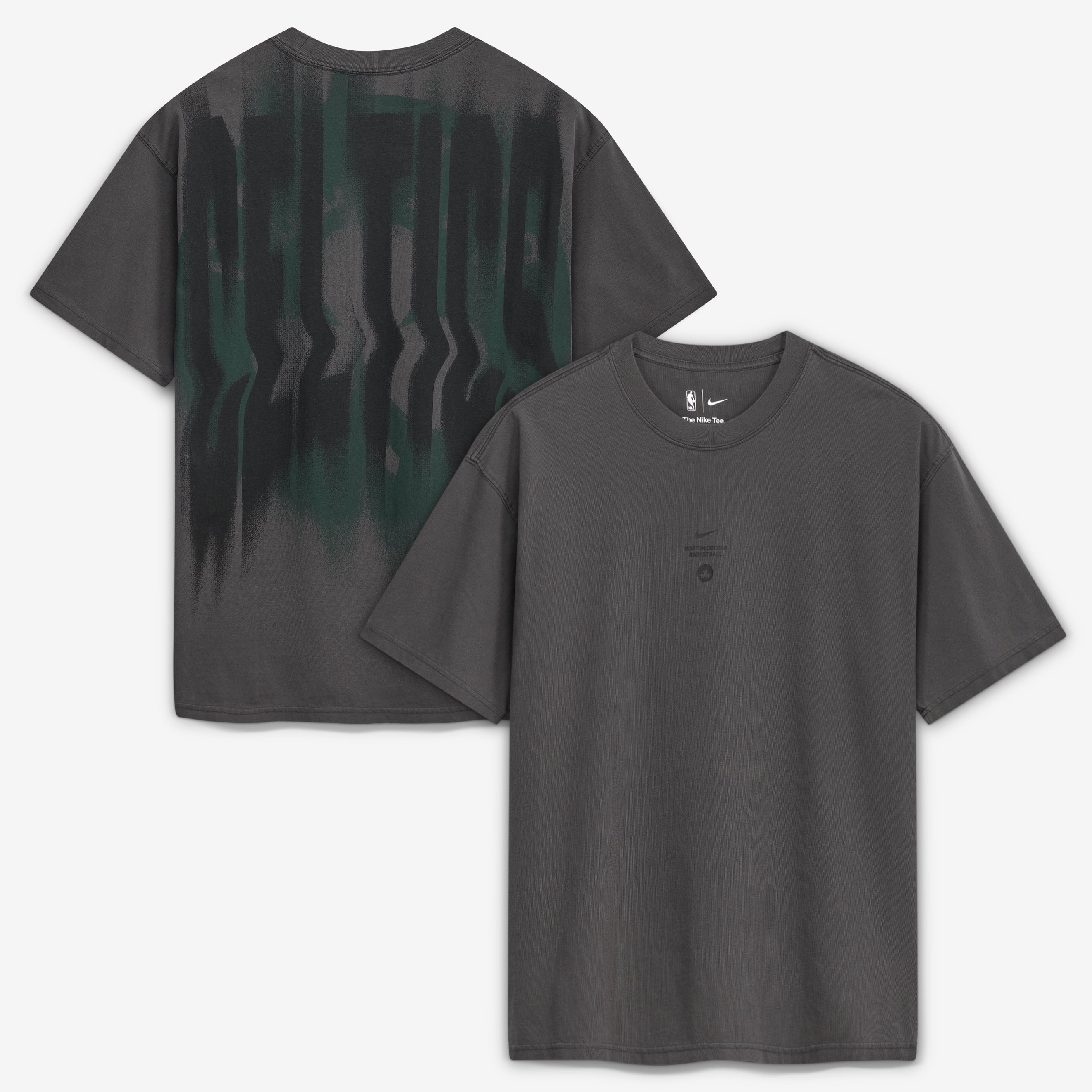 T-shirt Nike Max 90 d'avant-match Boston Celtics 2026 Standard Issue couleur anthracite pour homme