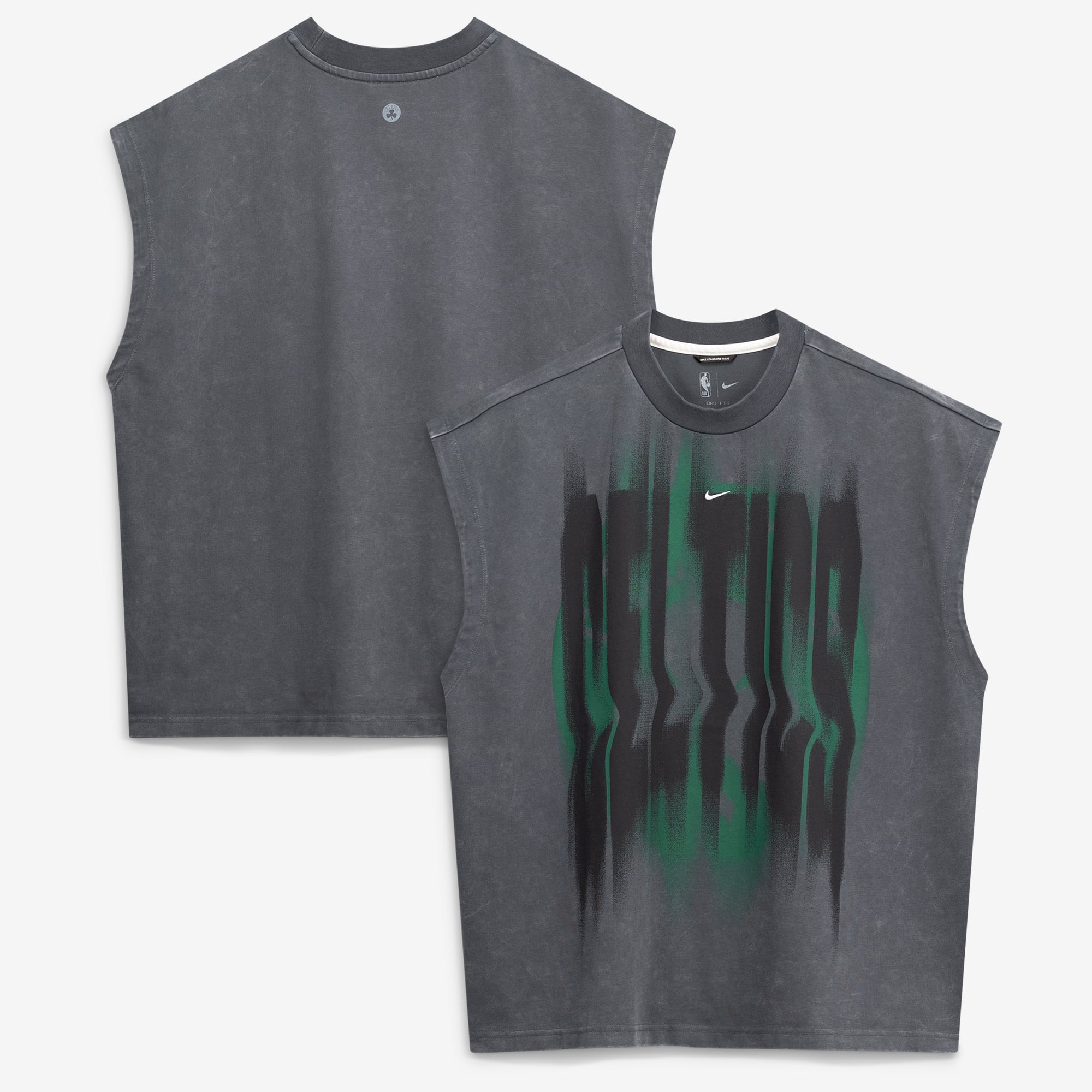 Débardeur d'avant-match Nike Boston Celtics 2026 Standard Issue, couleur anthracite, pour homme