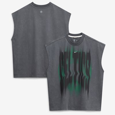 Boston Celtics Nike 2026 Standard Issue Pre-Game Sleeveless Top - Charcoal
