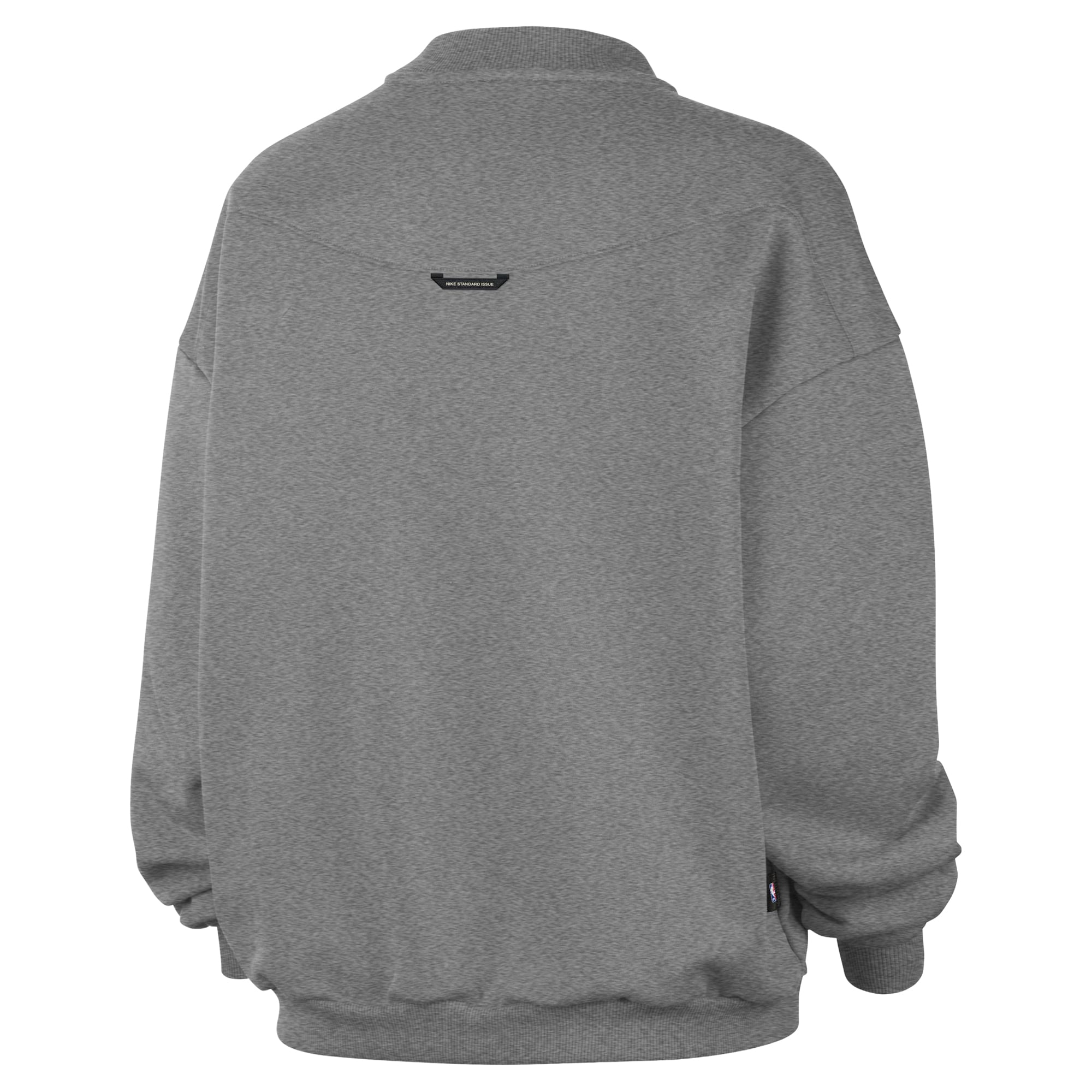 Men's Nike Dark Heather Gray Boston Celtics Standard Issue Wordmark Fleece Crewneck Sweatshirt