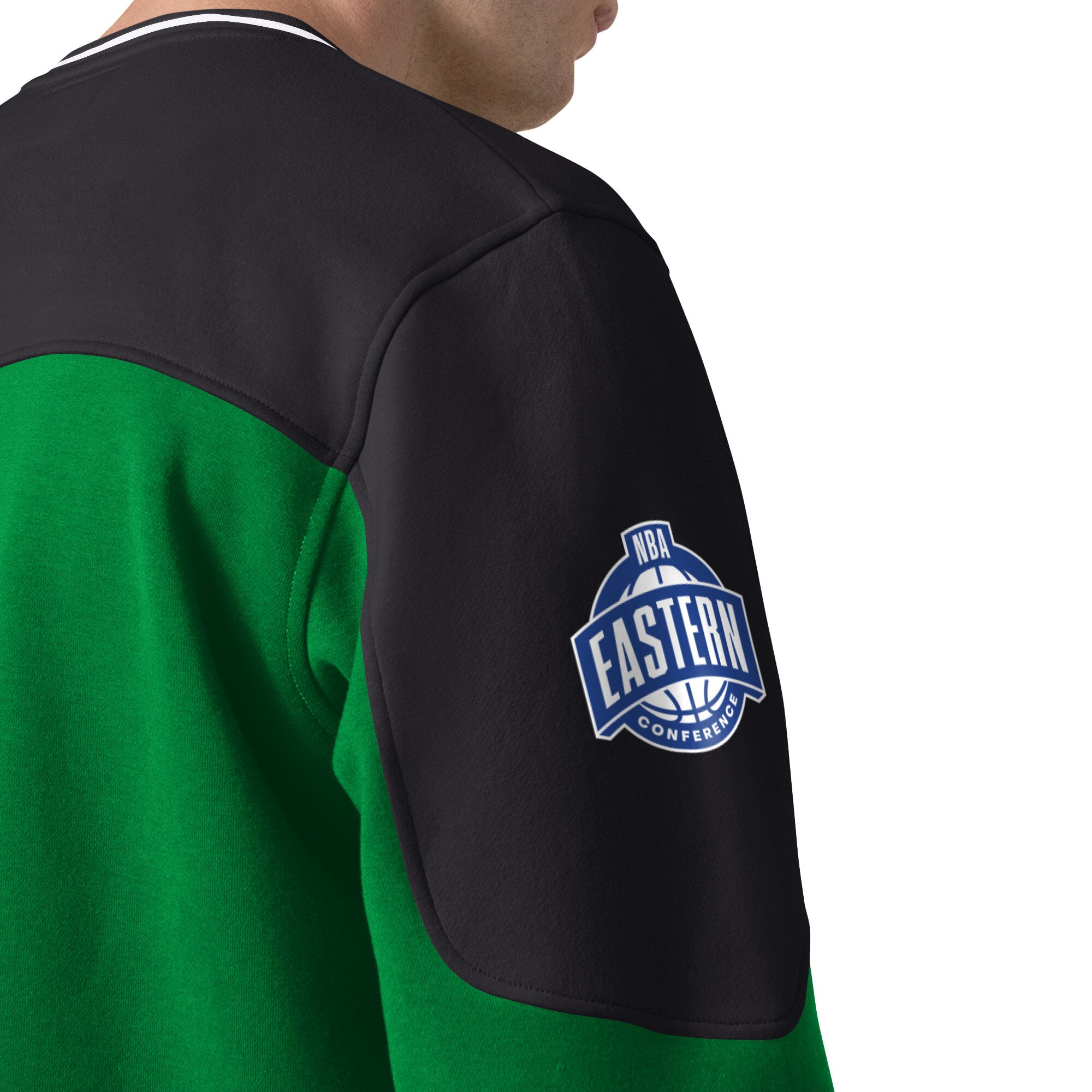T-shirt à manches longues et col en V Starter vert Kelly Boston Celtics pour homme