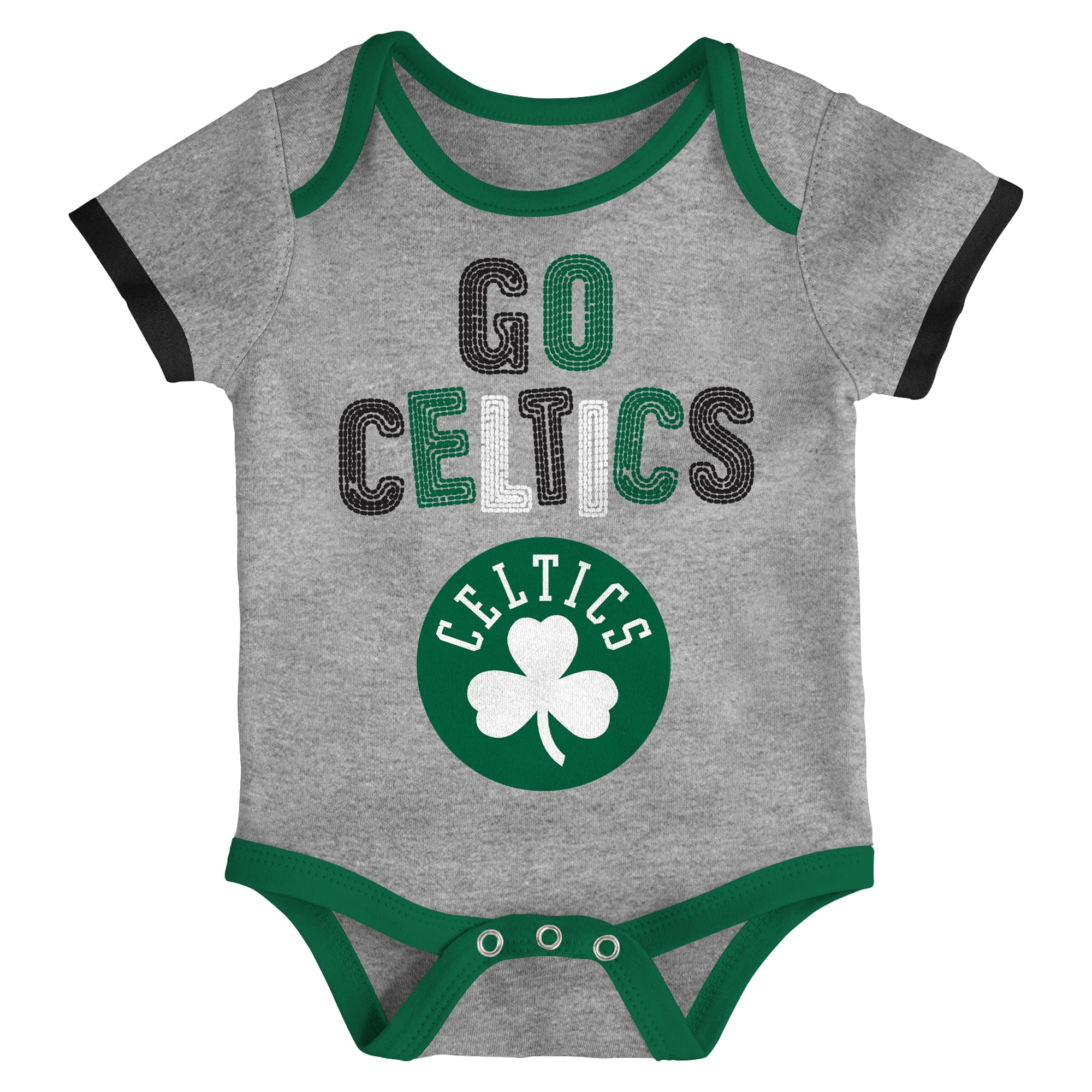 Ensemble de 3 bodies Outerstuff Boston Celtics Born To Ball pour nouveau-nés et nourrissons