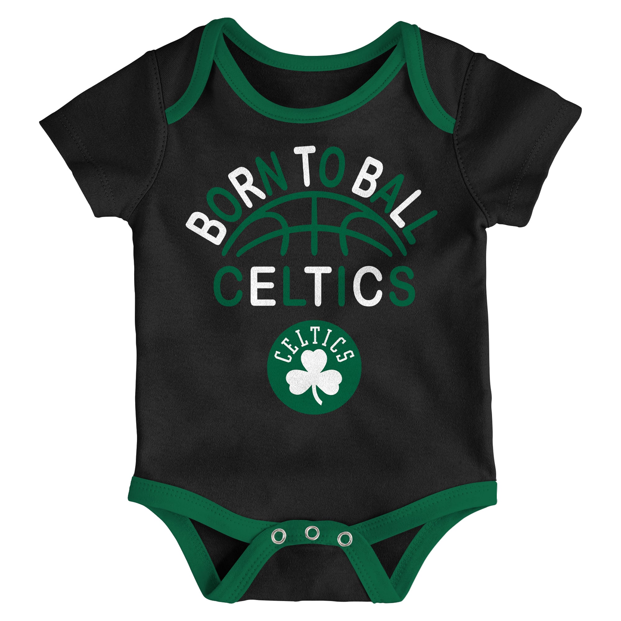 Ensemble de 3 bodies Outerstuff Boston Celtics Born To Ball pour nouveau-nés et nourrissons