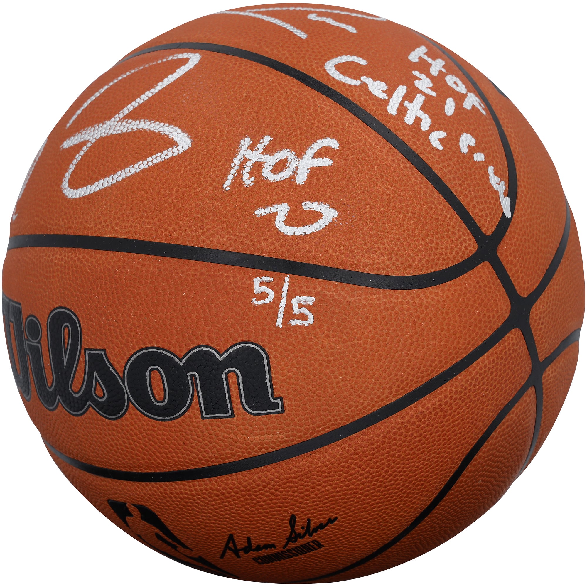 Paul Pierce & Kevin Garnett Boston Celtics Autographed Wilson Official Game Basketball with Multiple Inscriptions - Limited Edition #5/5