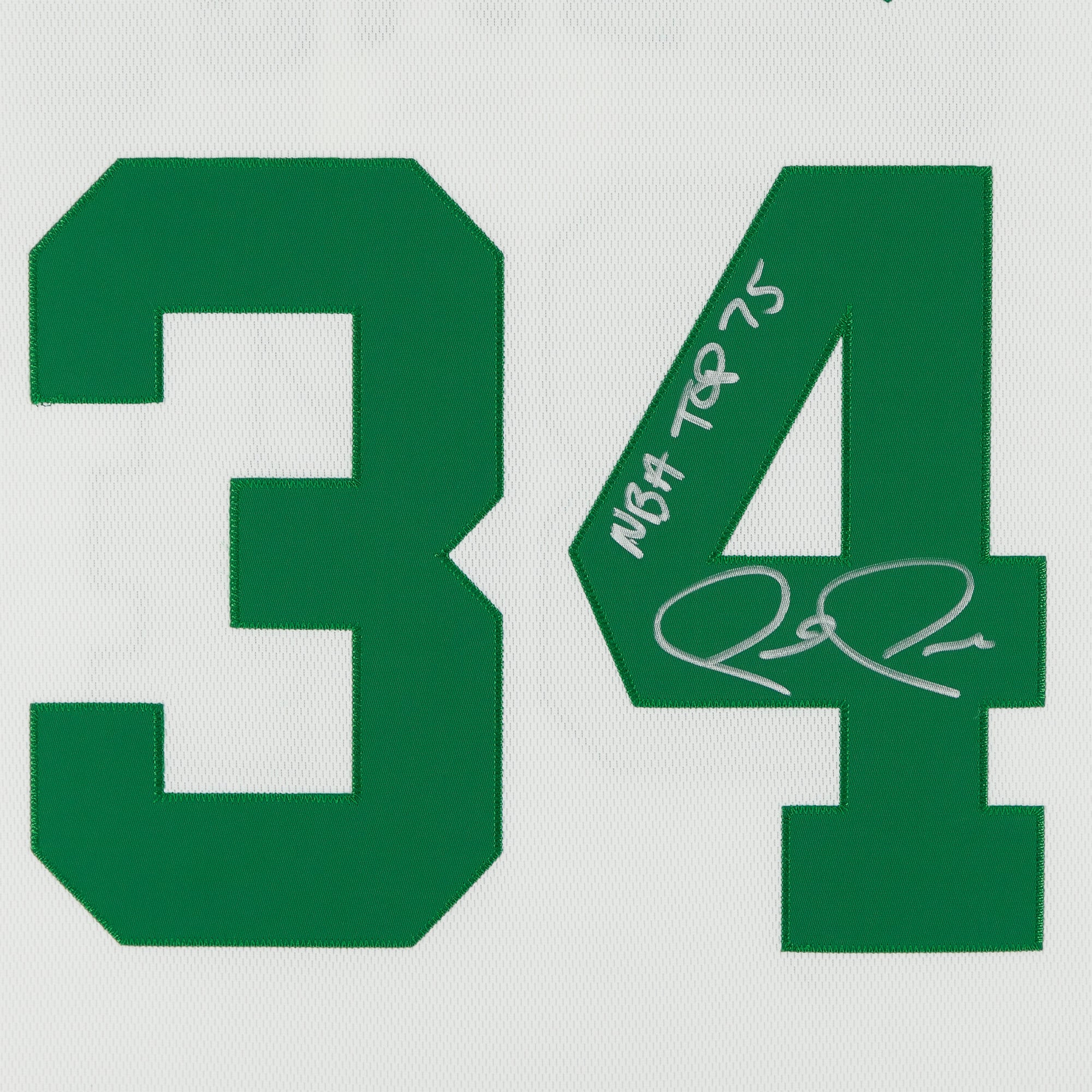Maillot authentique autographié Mitchell & Ness 2007-08 des Boston Celtics par Paul Pierce avec inscription « NBA Top 75 »