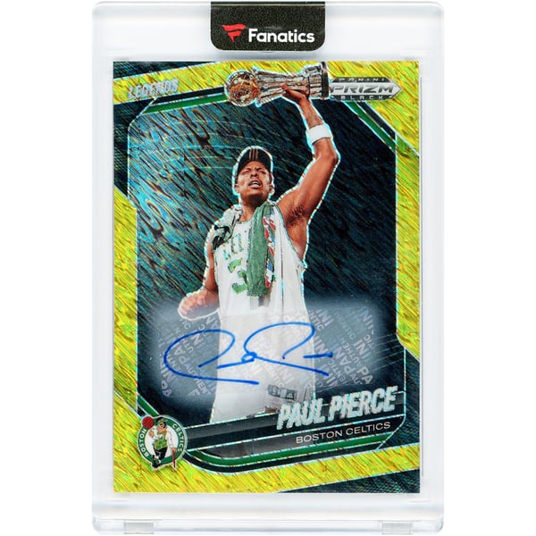Paul Pierce Boston Celtics Autographed 2024-25 Panini Prizm Black 
