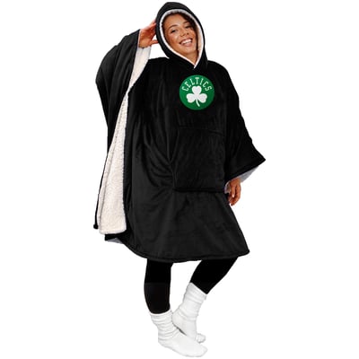 Boston Celtics Pegasus Team Color 50" x 70" Bloncho Sherpa Fan Cape
