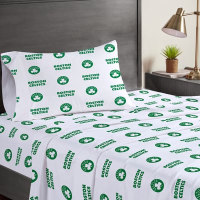 Boston Celtics Pegasus Three-Piece Twin Sheet Set