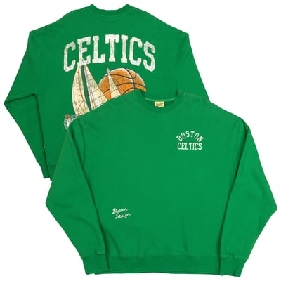 Boston Celtics Duvin Designs Co. Unisex League Of Leisure Fleece Sweatshirt - Green