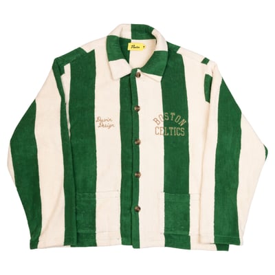 Boston Celtics Duvin Designs Co. Unisex League Of Leisure Terry Cloth Towel Jacket - Green