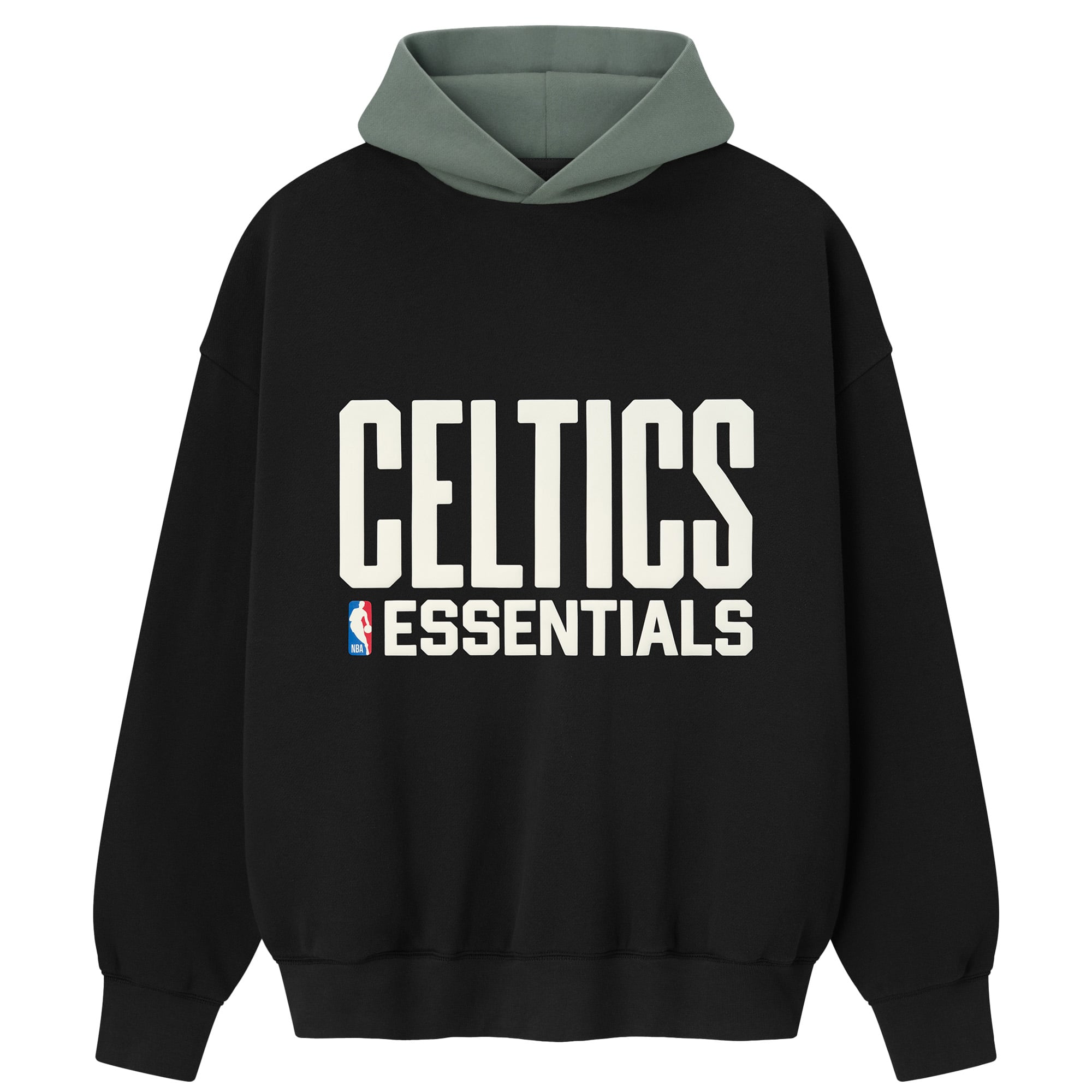 Unisex Fear of God x NBA Black/Green Boston Celtics Sport Hoodie