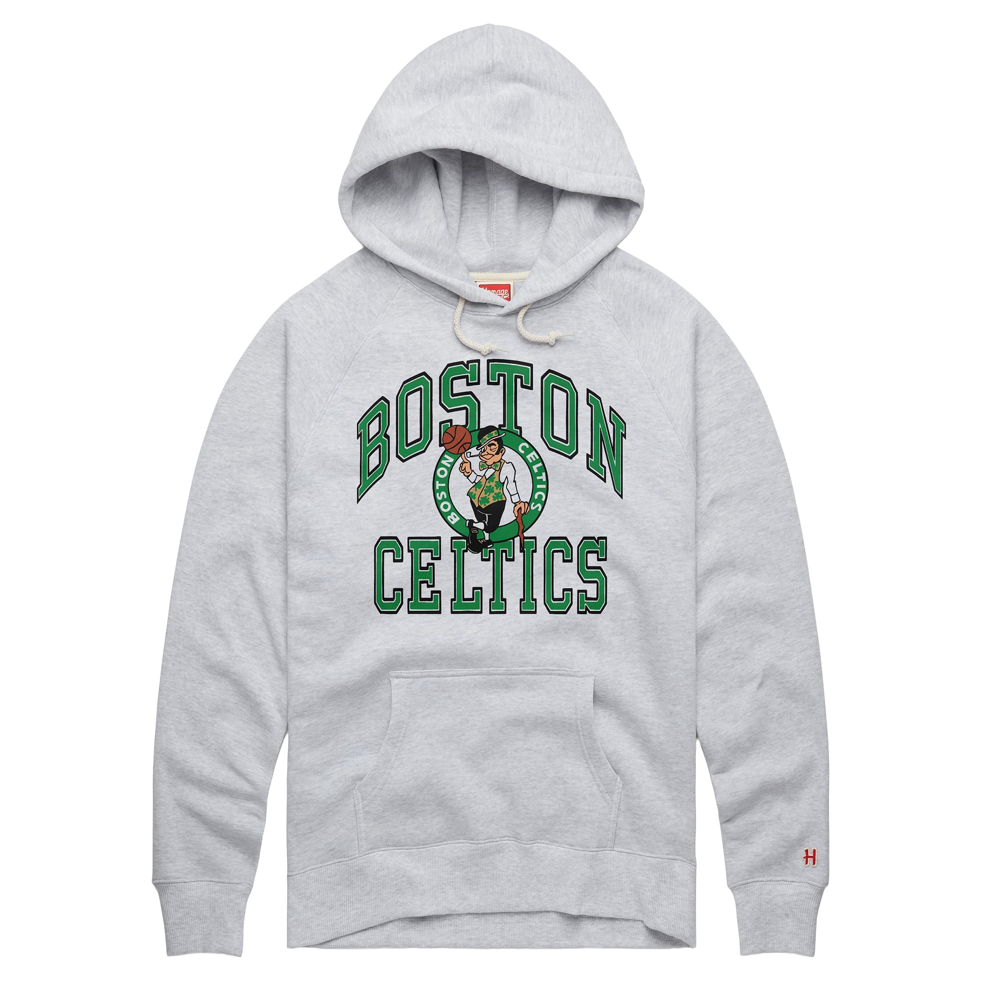 Unisex Homage  Ash Boston Celtics Logo Arch Hoodie