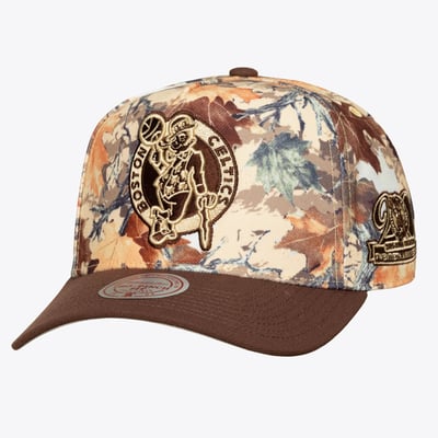 Boston Celtics Mitchell & Ness Unisex Leaf Camo Pro Adjustable Hat - Camo

