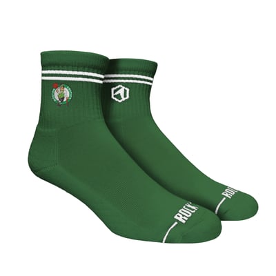  Boston Celtics Rock Em Unisex Casual Stripe Quarter-Length Socks - Green