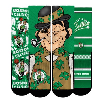  Boston Celtics Rock Em Unisex Fan Favorites Three-Pack Crew Socks Set - Green