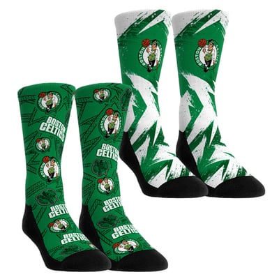  Boston Celtics Rock Em Unisex Game Day 2-Pack Crew Socks - Green