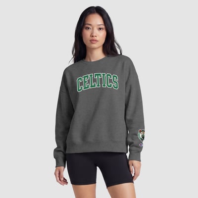  Boston Celtics Champion Women's Contrast Sweatshirt - Charcoal