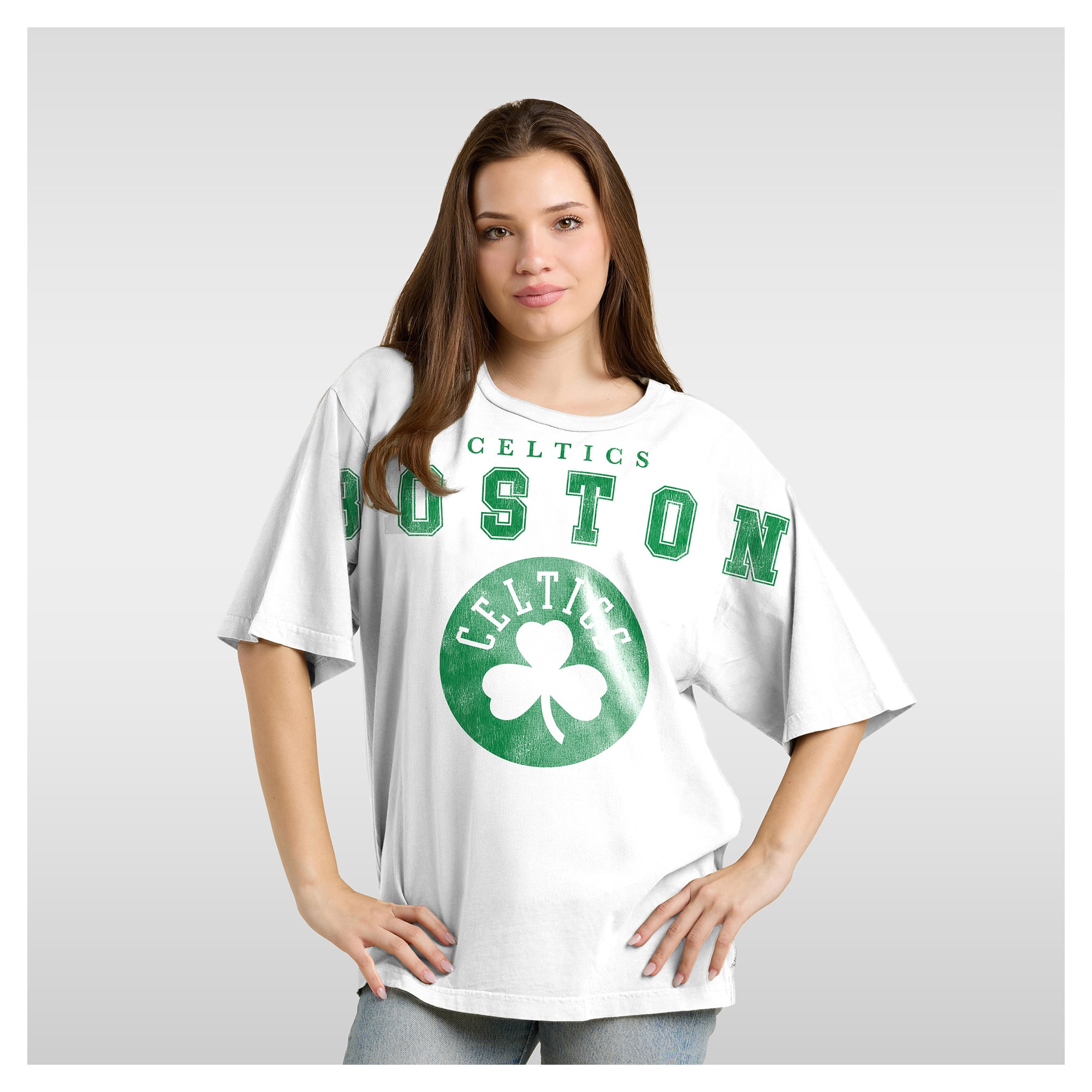 T-shirt décontracté Fanatics blanc Boston Celtics Spirit pour femmes