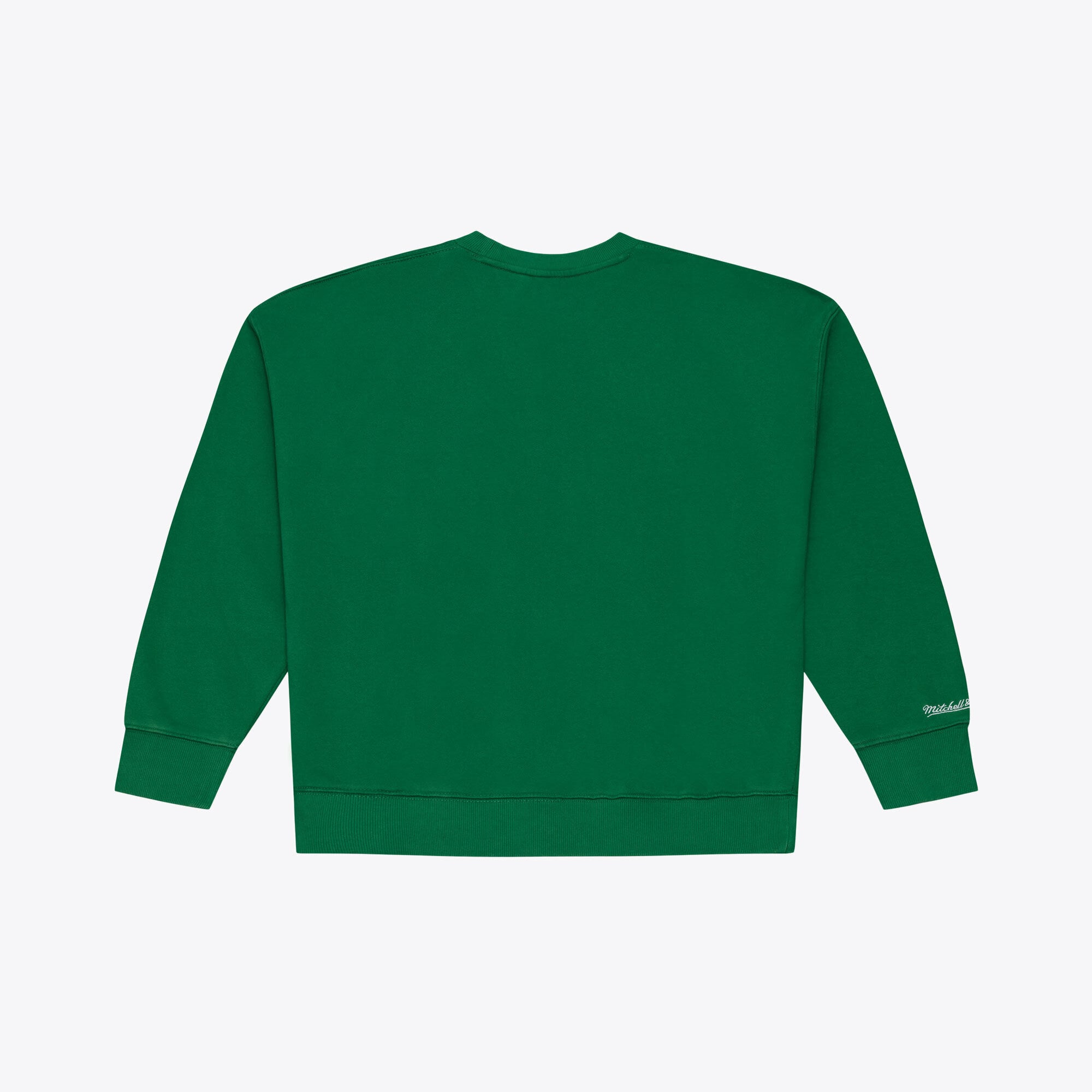 Women's Mitchell & Ness Kelly Green Boston Celtics Core Essentials Micro Logo Fleece Sweatshirt