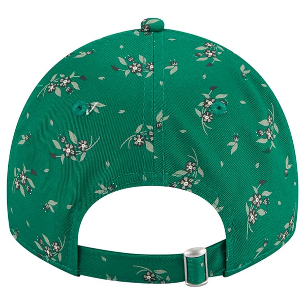 Boston Celtics New Era Women\'s Bloom Print 9TWENTY Adjustable Hat Kelly Green Women main image 3