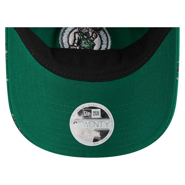 Boston Celtics New Era Women\'s Bloom Print 9TWENTY Adjustable Hat Kelly Green Women main image 4