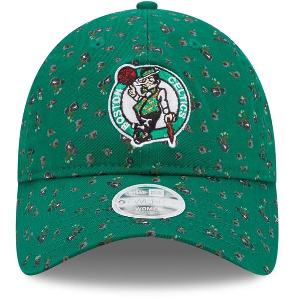 Boston Celtics New Era Women\'s Bloom Print 9TWENTY Adjustable Hat Kelly Green New Era Women main image 4