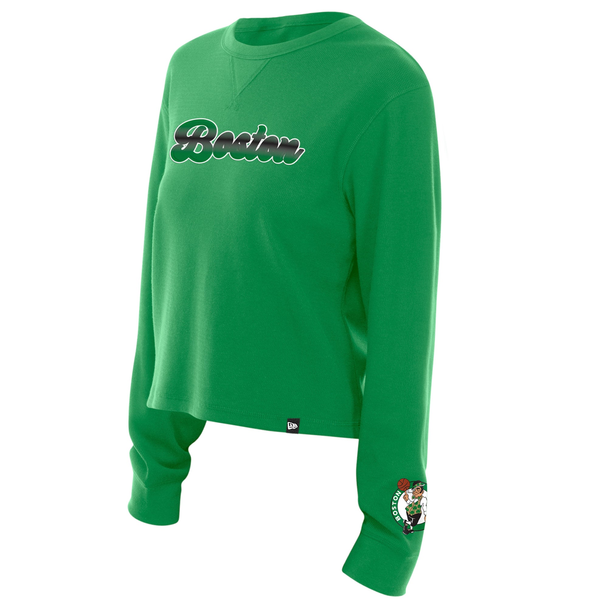 T-shirt thermique à manches longues New Era Kelly Green Boston Celtics pour femme