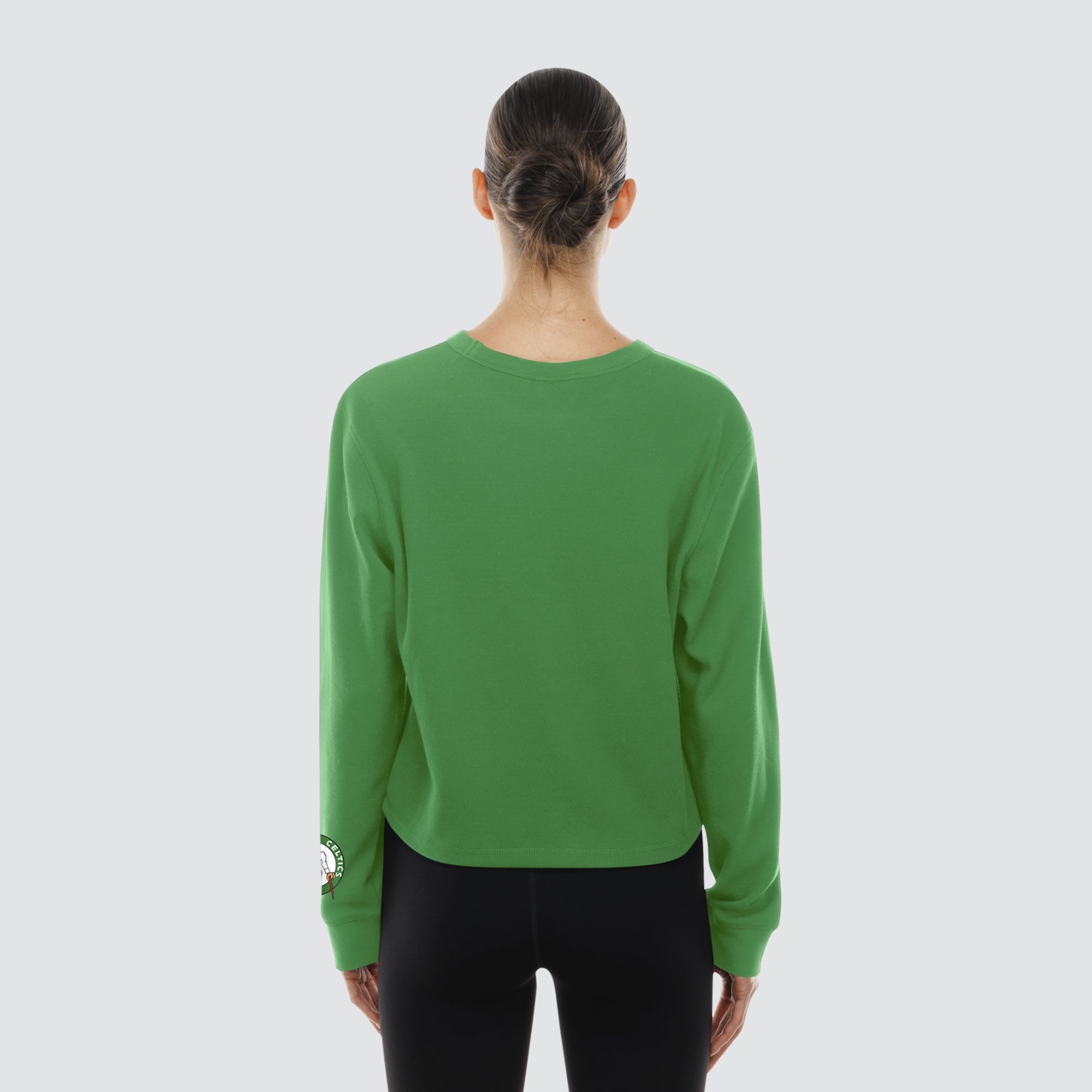 T-shirt thermique à manches longues New Era Kelly Green Boston Celtics pour femme