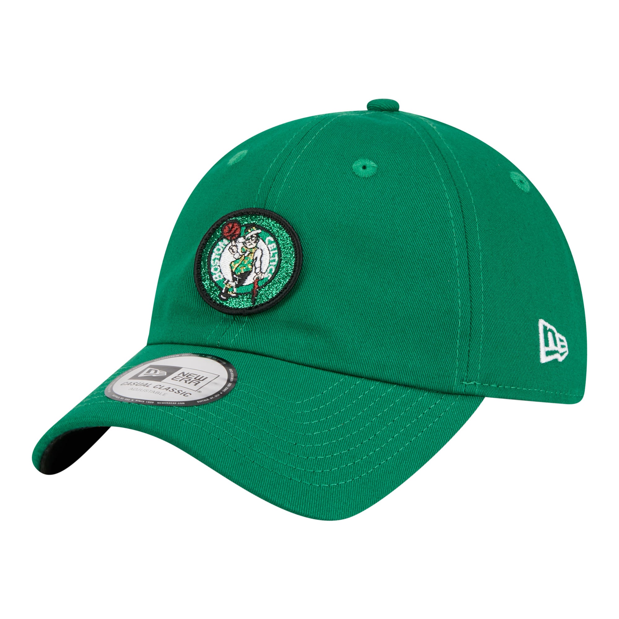 Women's New Era Kelly Green Boston Celtics Sparkle Casual Classic Adjustable Hat