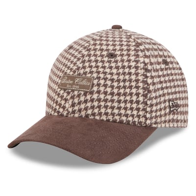 Boston Celtics New Era Women's Faux Wool 9FORTY A-Frame M-Crown Adjustable Hat - Light Brown