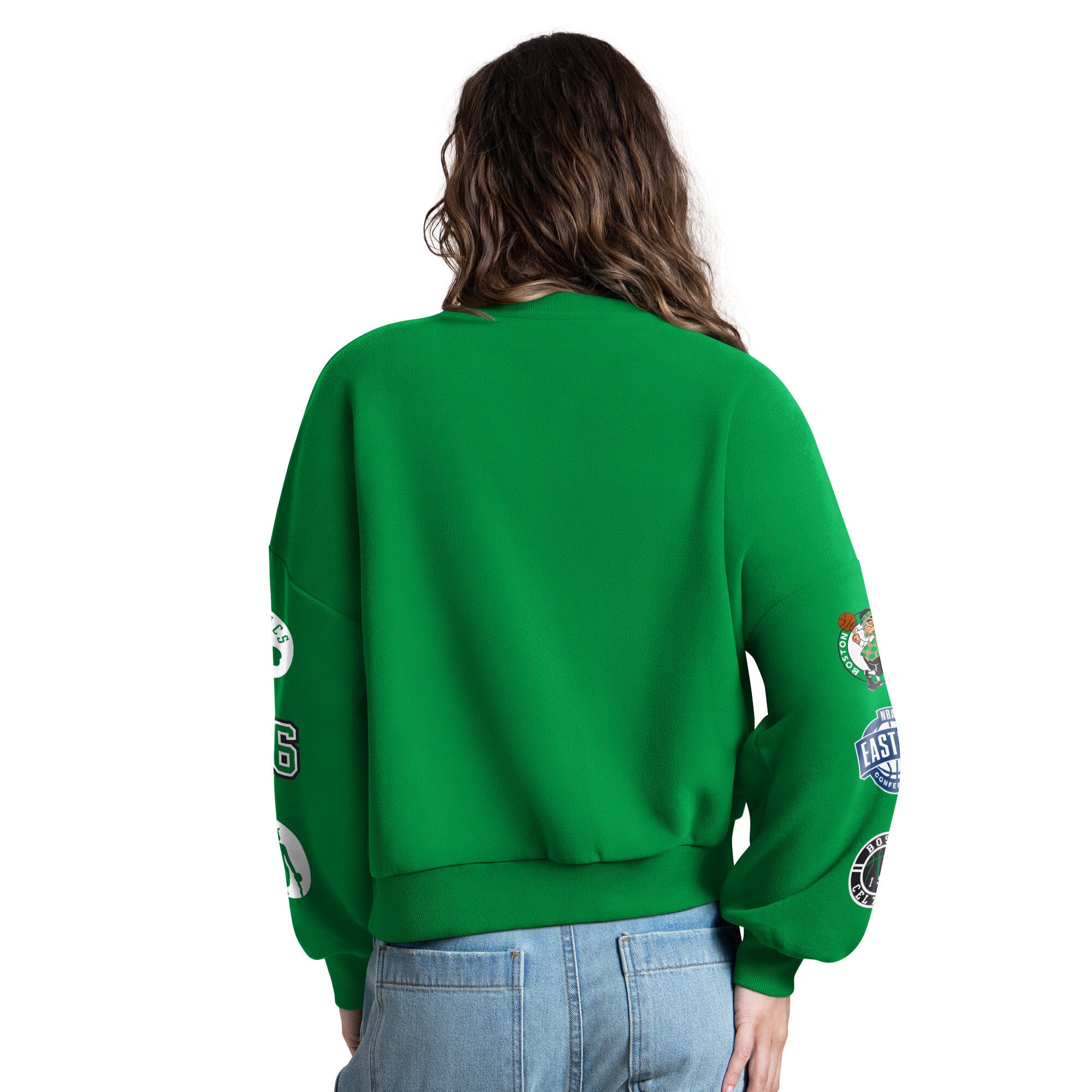 Women's Starter Kelly Green Boston Celtics Fan Catch Sweatshirt