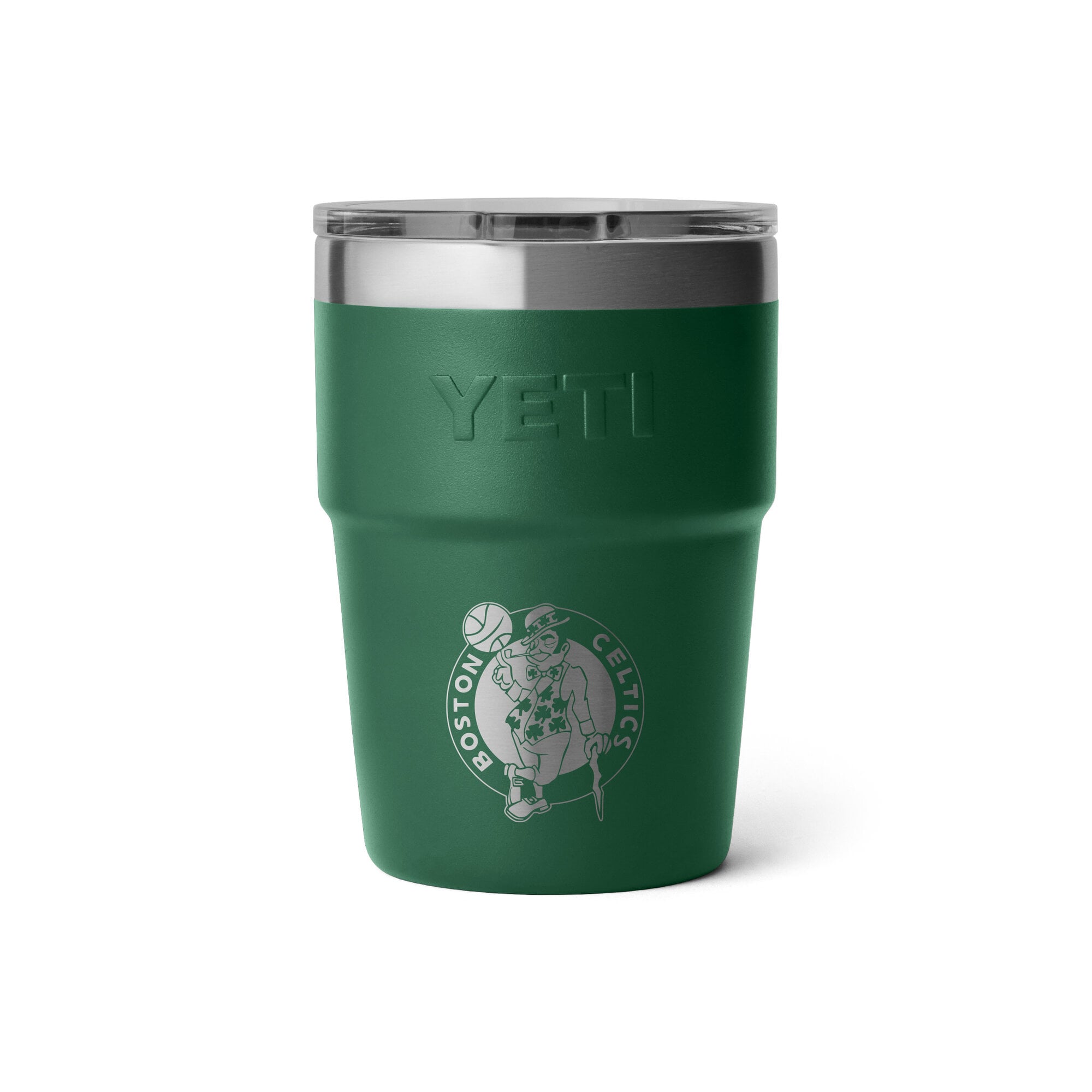 Gobelet empilable Rambler blanc YETI Boston Celtics 473 ml avec couvercle Magslider