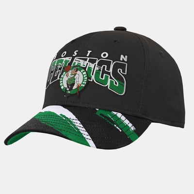 Boston Celtics Mitchell & Ness Youth Big Head Pro Crown Snapback Hat - Black
