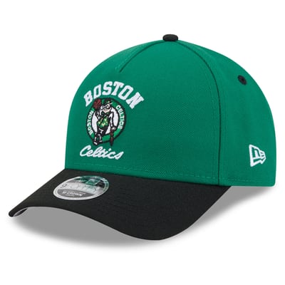 Boston Celtics New Era Youth Arch 9FORTY A-Frame M-Crown Adjustable Hat - Kelly Green/Black