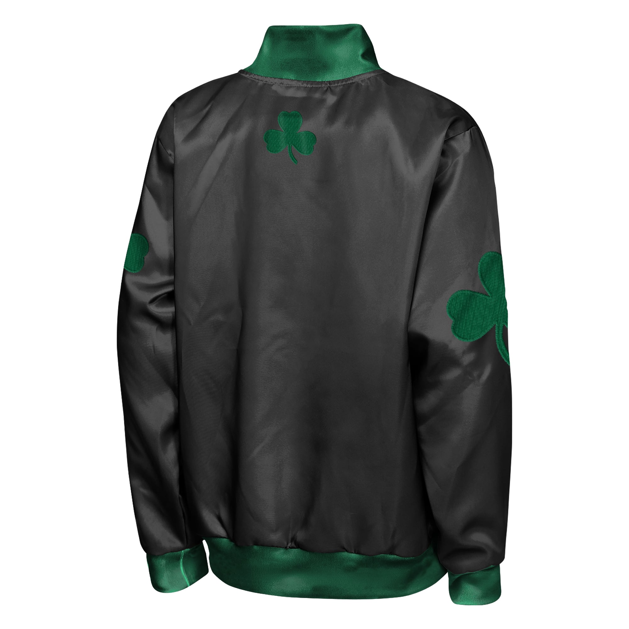 Veste légère en satin noir Boston Celtics Statement Edition pour jeunes Outerstuff
