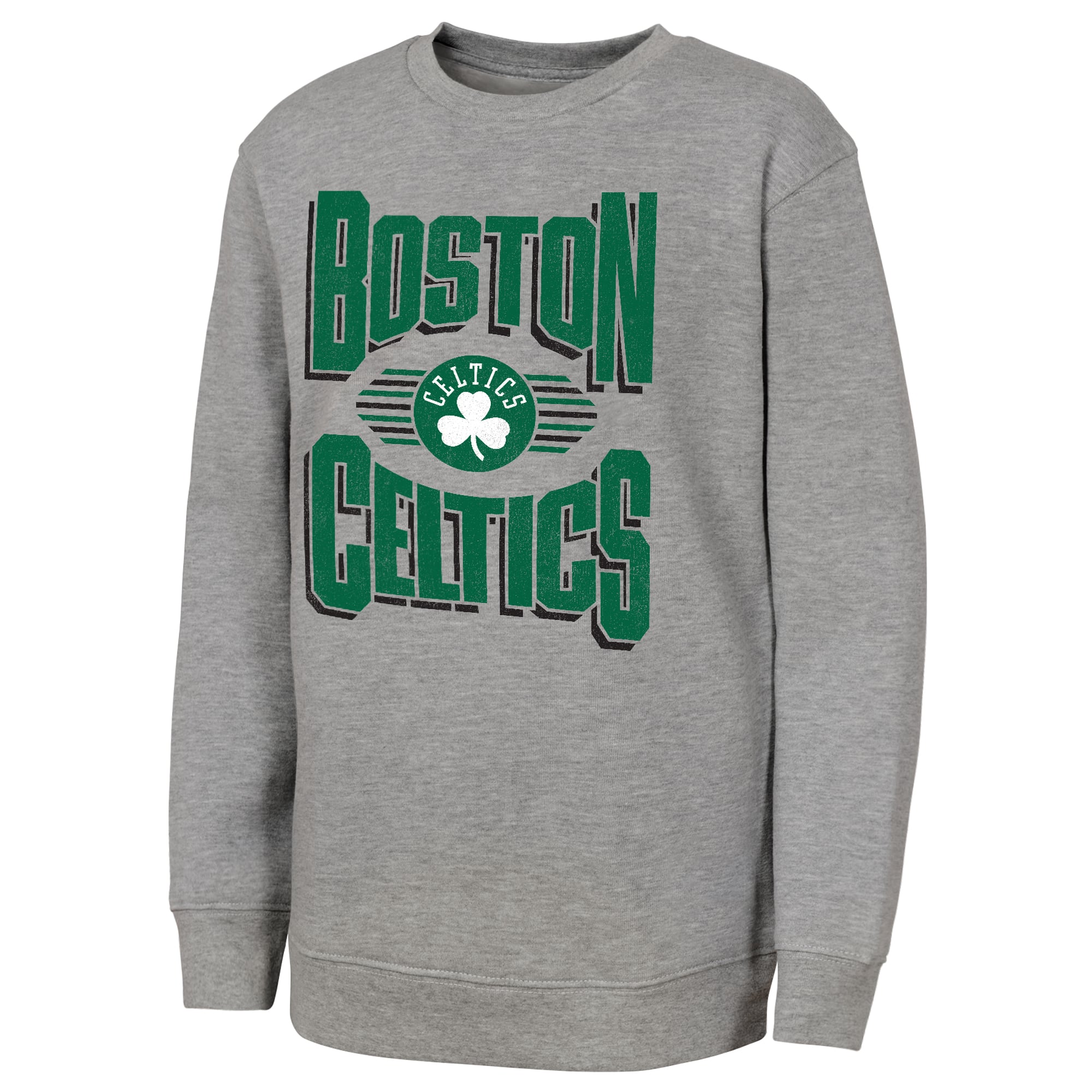 Sweat-shirt gris Jet Stream des Boston Celtics pour jeunes de la marque Outerstuff