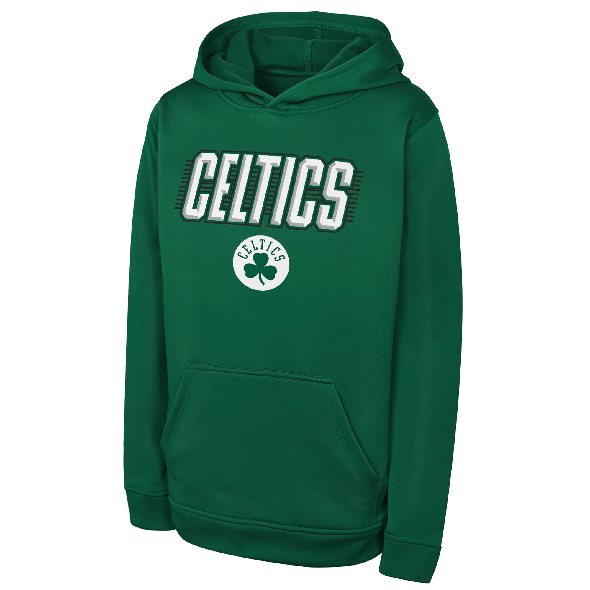Sweat à capuche de performance Youth Outerstuff Kelly Green Boston Celtics Sack Party