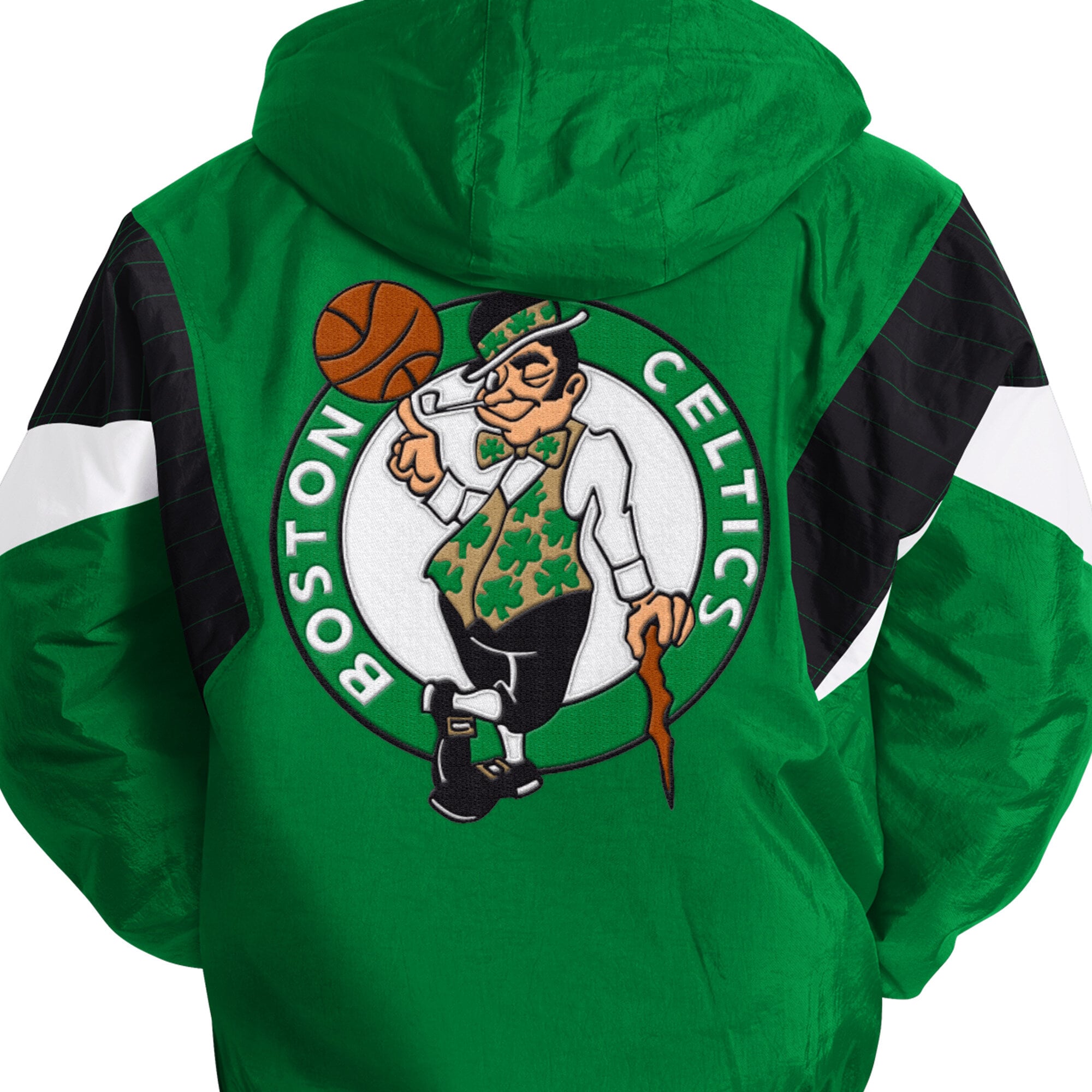 Veste à capuche demi-zip Youth Starter Kelly Green Boston Celtics The Throwback Jr.