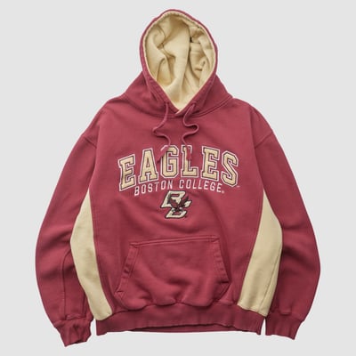 Boston College Eagles Colosseum 2010s Hooded Pullover Sweatshirt - Maroon - S by Fanatics Real Vintage