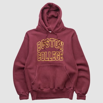 Boston College Eagles Lee Apparel 2000s Hooded Pullover Sweatshirt - Maroon - S by Fanatics Real Vintage