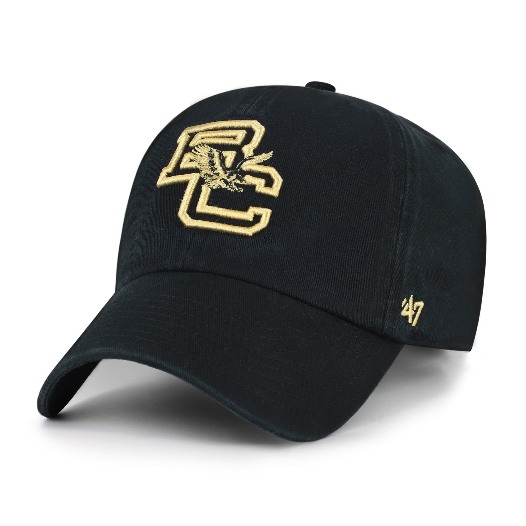 Men's '47  Black Boston College Eagles Vault Clean Up Adjustable Hat