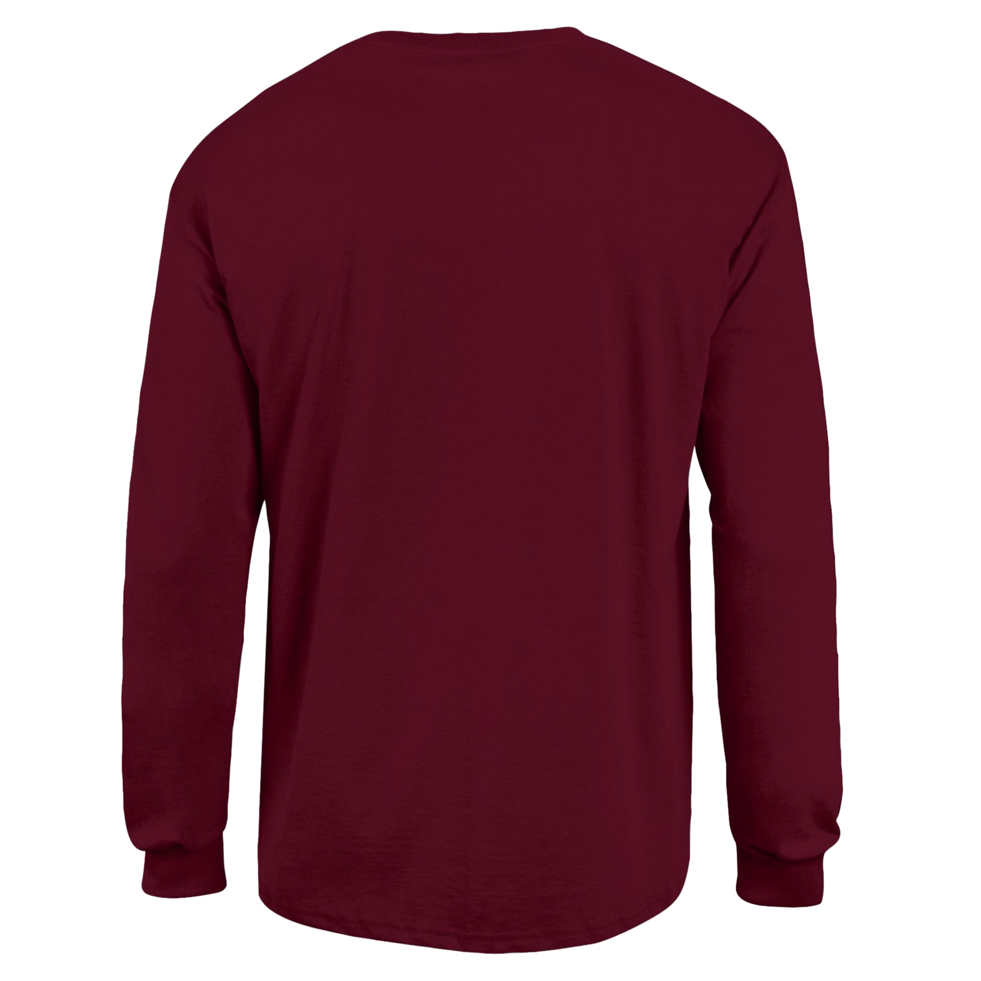 T-shirt à manches longues Champion pour homme, couleur bordeaux, avec logo en forme d'arche des Boston College Eagles.