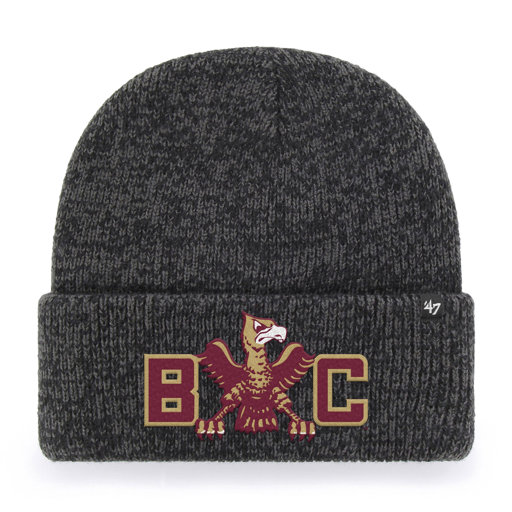 Unisex '47 Black Boston College Eagles Brain Freeze Cuff Knit Hat